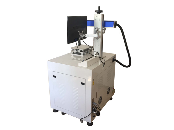 20w 30w Raycus IPG portable desktop mini fiber laser marking machine