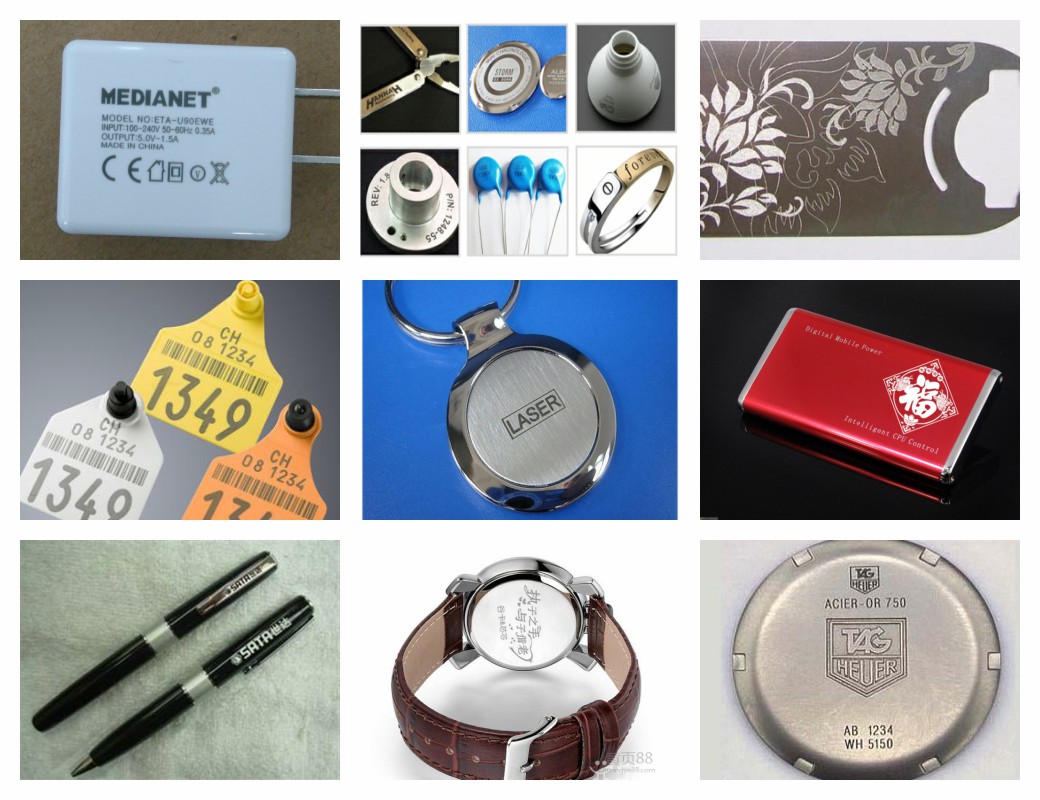 samples of desktop fiber laser marking machine