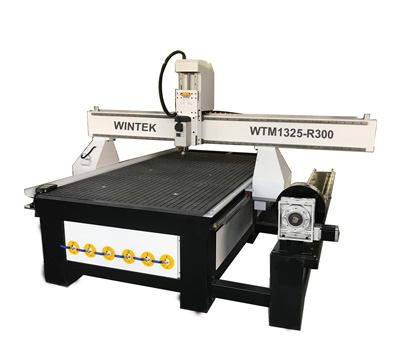 1325 4 axis cnc router machine with side rotary