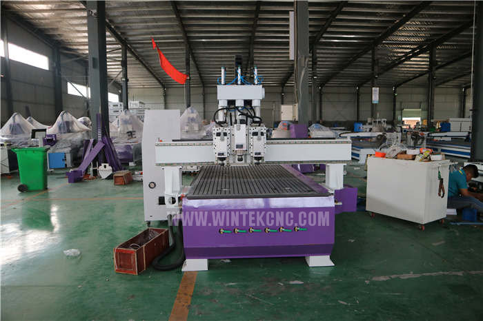 three heads 3d cnc router machine