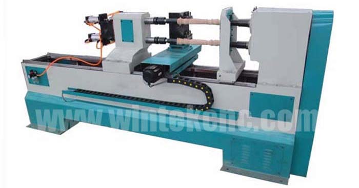 double axis wood turning cnc lathe machine 