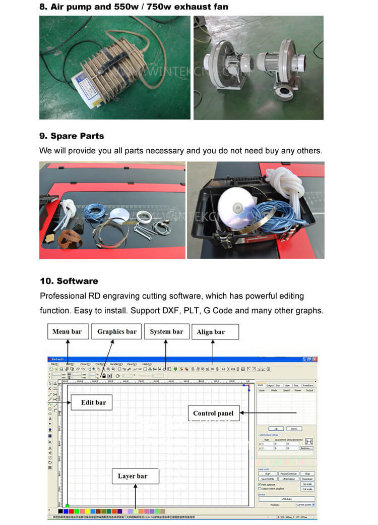 1390 Co2 acrylic laser cutting machine for sale with cheap price