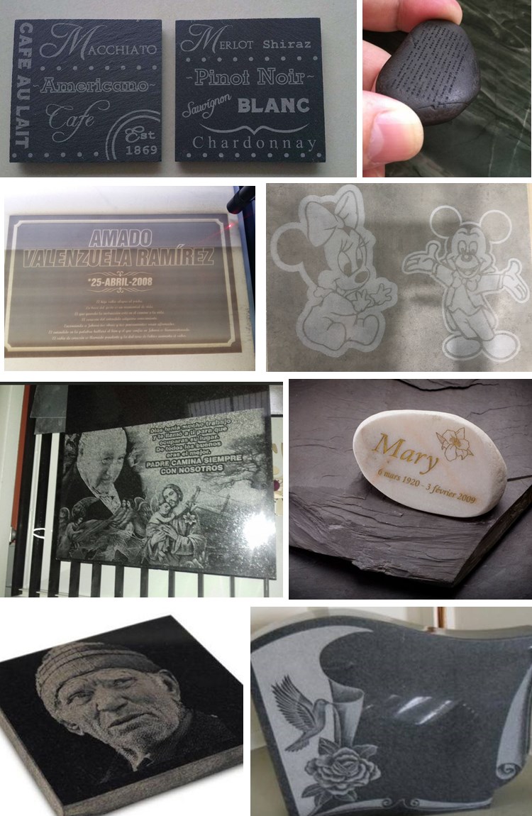 headstone laser engraving machine sample